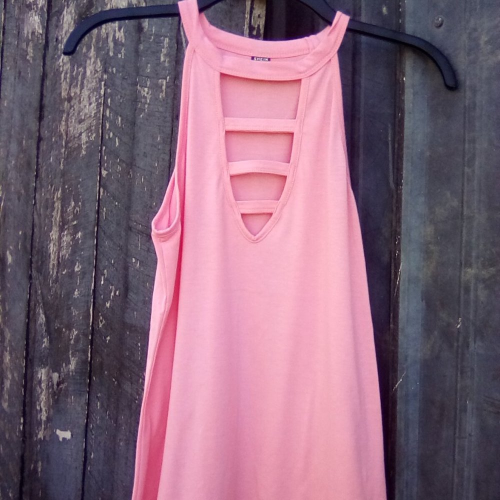 Shein Sleeveless top Pink M